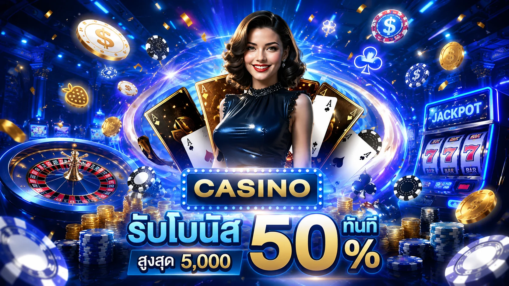 คาสิโนสดถ่ายทอดจากบ่อนจริง บาคาร่ารูเล็ต JINDA55